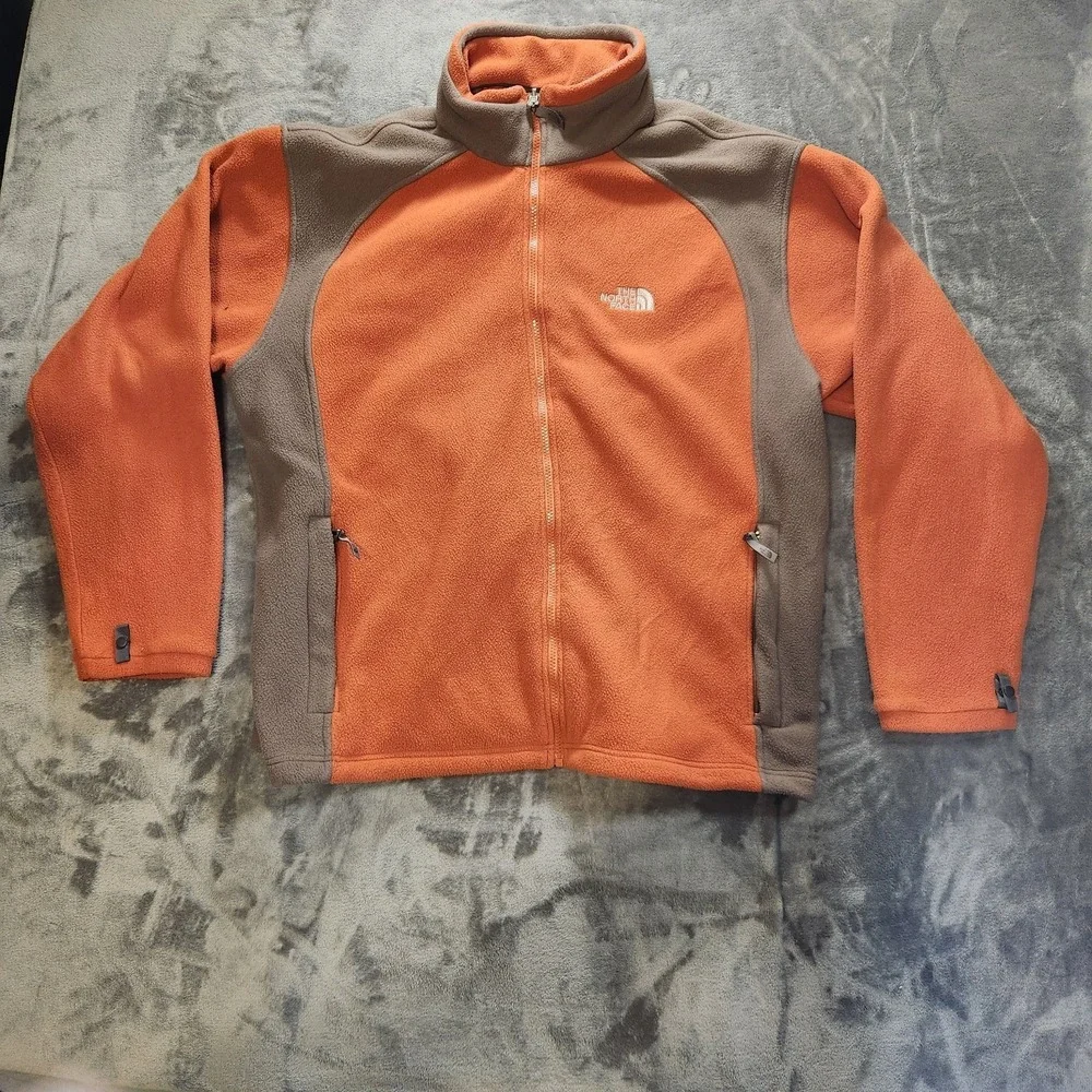 The North Face Jacket Mens XL Orange Brown Khumbu Fleece Gorpcore